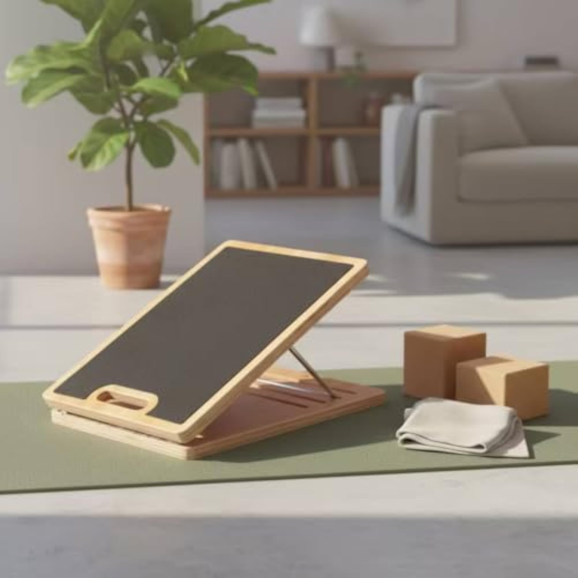 Non-Slip Portable Slant Board with Handle