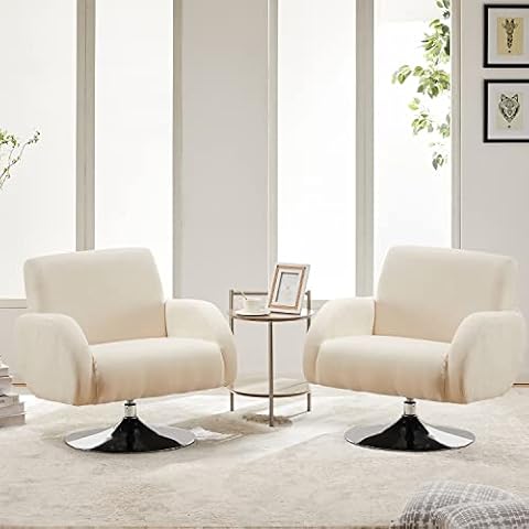 Bekrvio Swivel Accent Chairs Set Cover