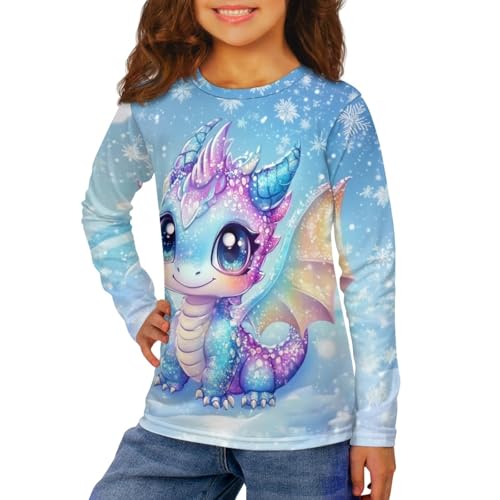 HUIACONG Boys Shirts for Kids Children Long Sleeve Tshirts Girls Crewneck Sweatshirt3