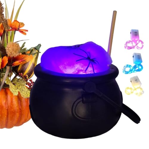 Caldero de brujas con luz para decoración de Halloween 2
