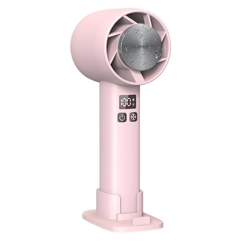 Mini ventilateur portable avec support de téléphone, réfrigérateur semi-conducteur, batterie 1800 mAh, design suspendu au cou – Idéal pour une utilisation en extérieur et en voyage