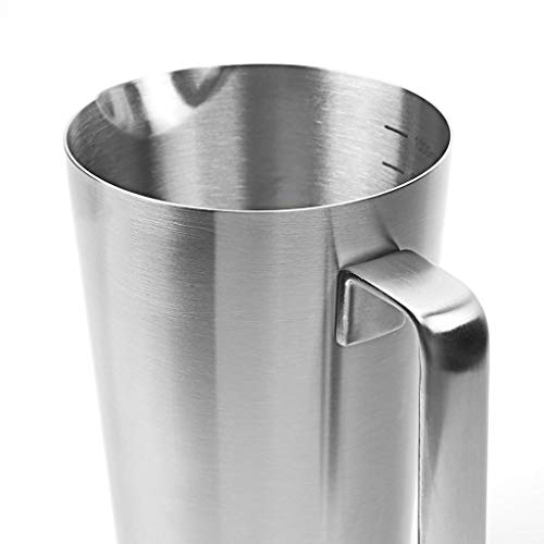 Pichet à lait doseur 1000 ML en inox avec bec verseur précis