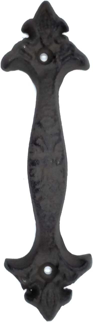 Set of 6 Amazing Cast Iron Elegant Gate or Door Pulls Handles