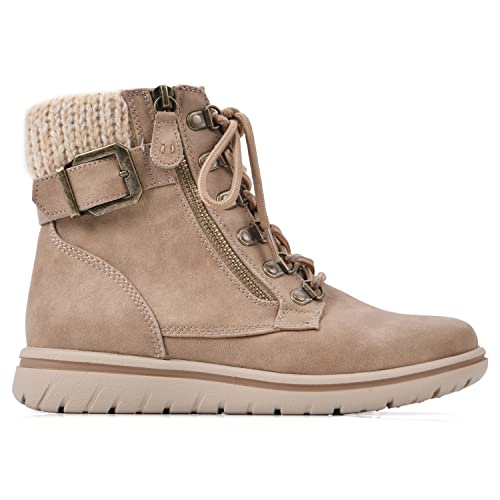 CLIFFS BY WHITE MOUNTAIN Women's Hearty Cushioned Lace-Up City Hiker Ankle Boot2