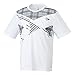 Dunlop Sports Dunlop Game Shirt Club Line-Maglietta da Uomo, Bianco, XL