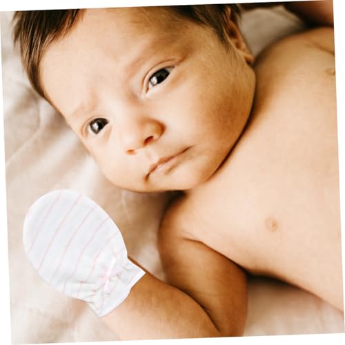 6pairs Newborn Anti-scratch Gloves Pure Cotton Mittens for Boys Girls Gentle Elastic Wrist for Comfort Easy to Clean and Keep Warm Protective Accessories3