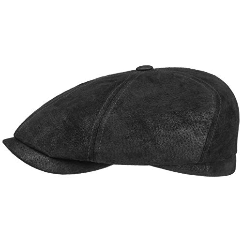 Stetson Gorra Gatsby de Piel Lanesboro Mujer/Hombre - Cuero Antiguo Hatteras con...