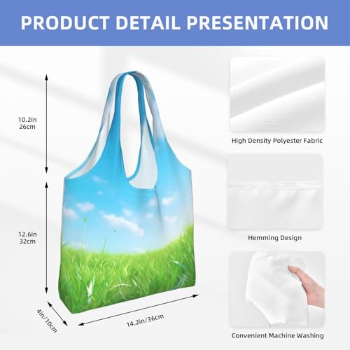 grass flat Shoulder bag - convenient to carry, suitable for shopping, work and study4