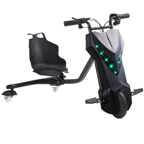 ZhlCrioxenic Drifter Trike éLectrique, Trottinette à PéDales, avec Phare Et PéDale, Capacité...