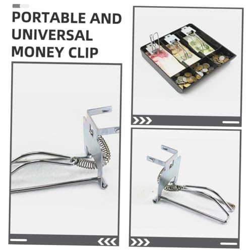 Gadpiparty 3pcs Heavy Duty Cash Register Clips Tray Replacement Clamps Portable and for Small Business Use3