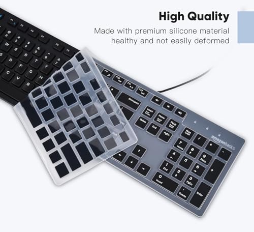 Protector de teclado DAMMOMKO compatible con Amazon Basics US QWERTY miniatura 4