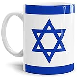 Flaggen-Tasse/Souvenir/Urlaub/Länder-Fahne/Kaffetasse/Mug/Cup - (Israel, Normal)