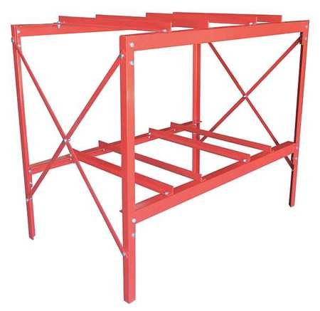 Drum Rack, (4) 55 gal., Steel