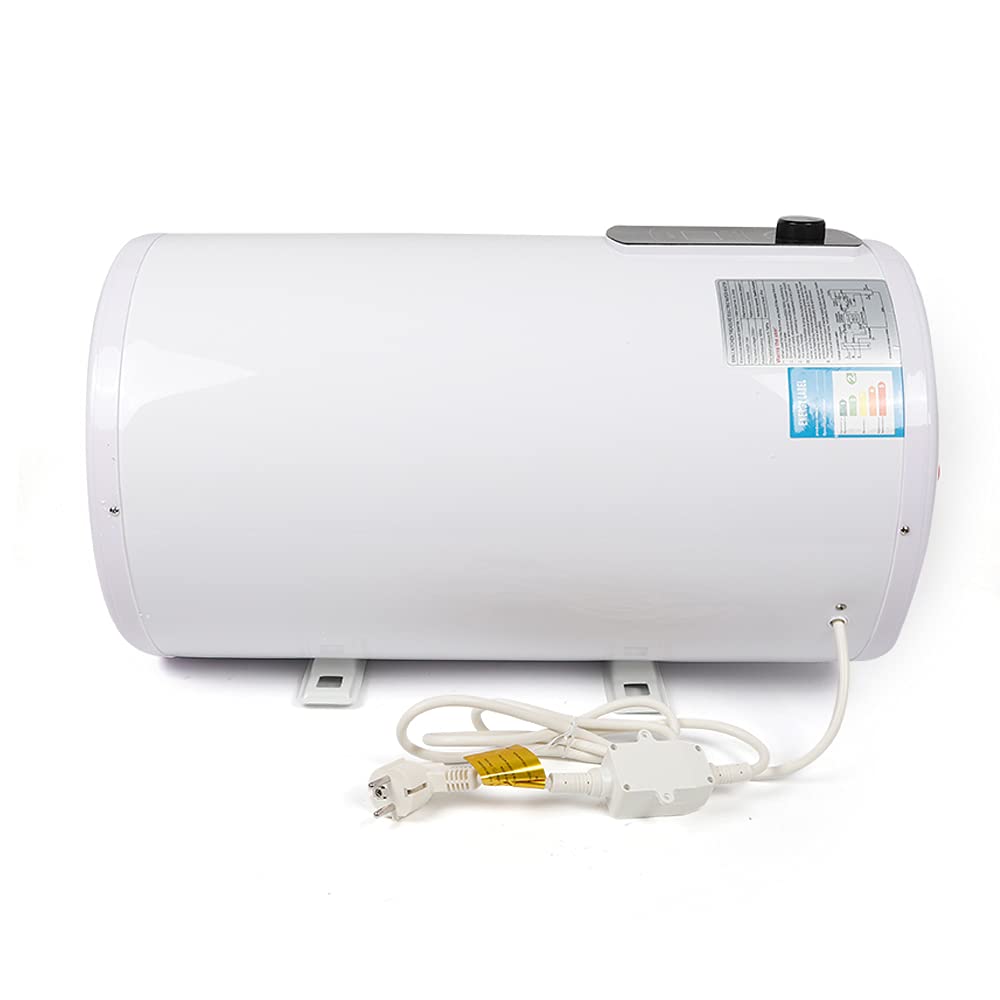 Elektrischer Warmwasserspeicher Warmwasserboiler Boiler 60L 2000W Elektro Warmwasserboiler Wasserboiler IPX4 Vertikal LED Anzeige Emaillierter Innenbehälter Druckfest 220V (60L)
