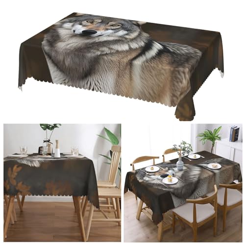Nappe rectangulaire infroissable antitache pour table de salle à manger - 8