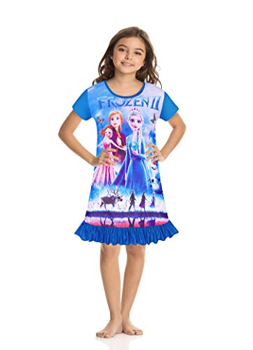 KiKi fancy Baby Girls Summer Dress Toddler Princess Cartoon Casual Dress Short Sleeve Shirtdress