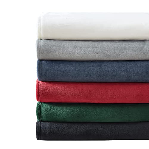 Nautica- Queen Blanket, Ultra Soft Plush Fleece Reversible Bedding, Lightweight Home Decor For All Seasons (Solid Red, Queen) #TOP1