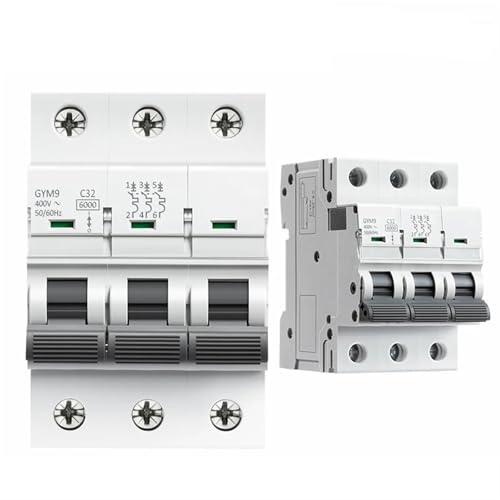 Disyuntor mini GYM9 3P 20A interruptor magnetotérmico 400V CA automático de carril DIN 6KA