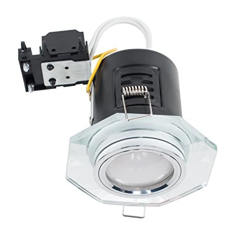 MiniSun Fire Rated Clear Glass Ceiling Downlight Cover