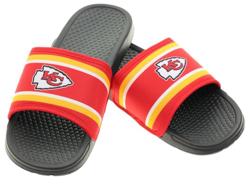 Image of FOCO NFL Team Printed Slide Sandals - Officially Licensed Football Fan Footwear for Comfort & Style