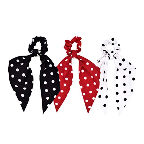 Preisvergleich Produktbild Lurrose Haargummis, 3 Stück, für Pferdeschwanz, Haargummis