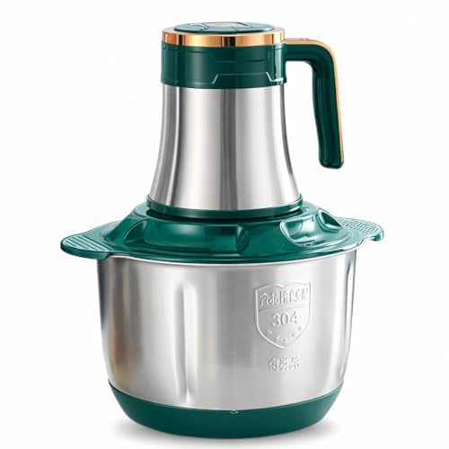 Image of GNEY Heavy Duty 800W Electric Food Chopper 2L Stainless Steel Meat Grinder,Multi-Function Vegetable Cutter & Blender,4-Speed Powerful Kitchen Processor for Meat,Garlic,Onion,Nuts & Baby Food