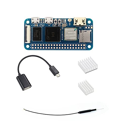 youyeetoo Banana pi M2 Zero Open Source Singal Board Computadora, Mini HDMI a bordo WiFi (AP6212) y Bluetooth, compatible con Raspbian Android Armbian RetroPie Ubuntu (juego de disipador de calor)