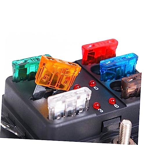 POPETPOP kit mezclado de fusibles para auto estándar mini tamaño zinc aleación plástico clips mixtos juego de película de seguro de voltaje 220 piezas miniatura 6