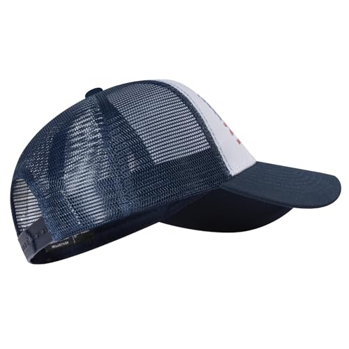 Image of VIONLAN Baseball Cap American Flag Trucker Hat for Men Women 3D Embossed Logo Adjustable Outdoor Mesh Snapback Hat