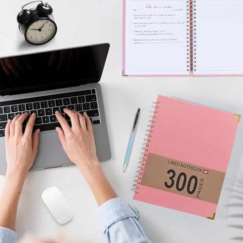 Prise de notes efficace avec ce carnet ligné 300 pages grand format - 6