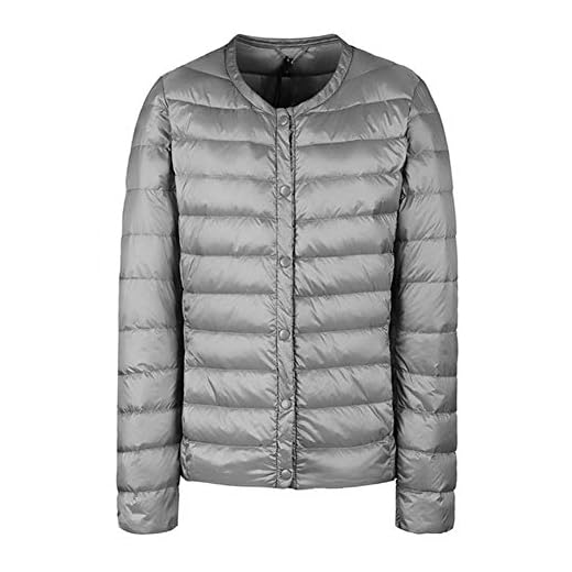 CHIYEEE Packbar dunjacka dam ultralätt lång vinter bollkappa med bärväska S-XXXL
