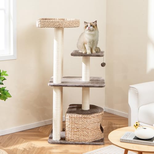 Árbol moderno para gatos Tangkula 52 pulgadas miniatura 2