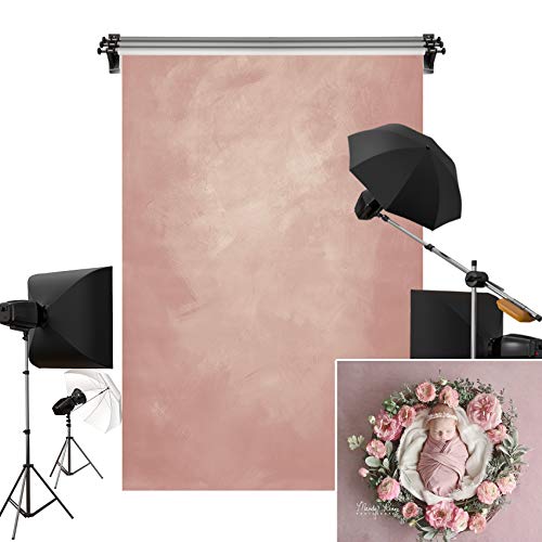 One-Day Sale: Up to 60% Off Kate 6.5x10ft/2m(W) x3m(H) Retro Solid Light Pink Photography Background Props Studio Digital Printed Backdrop