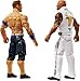Mattel WWE Championship Showdown Action Figures 2-Pack with Accessory, Series #23 The Rock & John Cena Collectible Set, 6-inch
