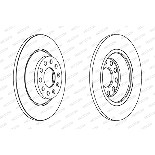 FERODO DDF1307C Coppia Dischi Pst.Au.A6 Tdi 04>