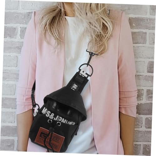 Chest Pack - Vintage Purse for Women, British Style Shoulder Bag, Adjustbale Crossbody Bag, Stylish Hiking Travel Bag 12 x 7 x 20 cm4