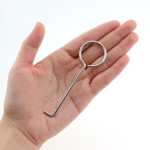 Llaves para elevar rejilla de drenaje de acero inoxidable 5 piezas miniatura 5