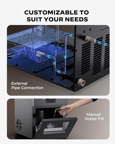 Image of Silonn 2.4″ Sphere Ice Maker, Clear Ice Ball Maker with Slow-Melting, 3 pcs in 40 Mins, 100 pcs /Day, Crystal Sphere & Rapid Sphere Technology, Self-Cleaning Ice Maker Countertop Ideal for Whiskey