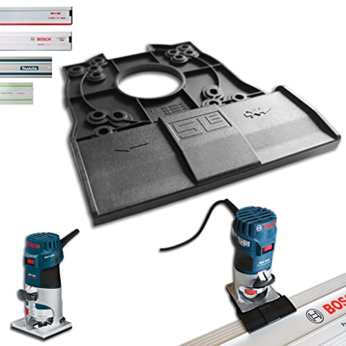 Adattatore professionale per binario di guida per Bosch GKF 600 per Makita/Bosch/Festool/Mafell Router di bordo fresatrice fresa per bordi