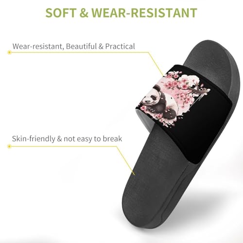 Sleeping Panda Cherry Flowers House Sandals Non-Slip Bathroom Slippers Beach Summer Shoes for Men Women3