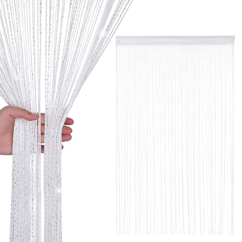 WedDecor Corde Rideaux Paillette Frange Panneau Fly Écran Pièce Diviseur Gland Rideau pour Portes, Porte,Windows,Maison Décoration, Événement Décoration,...