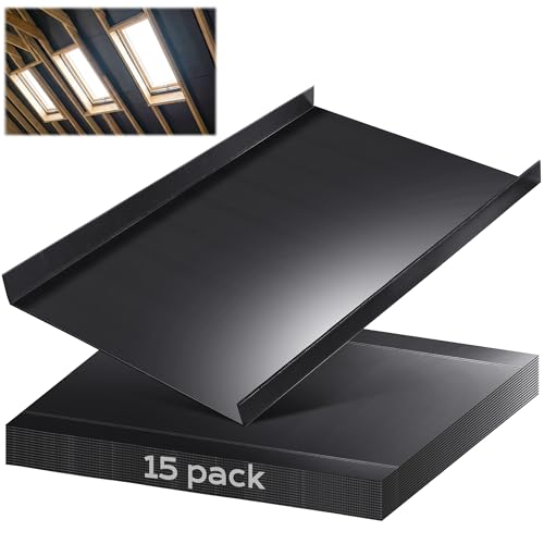 Insulation Baffles for 24in Rafter Bays 15Pack with 2 Air Channel Attic Baffles for Insulation Attic Rafter Vent Baffles Ensure Roof Ventilation & Prevent Insulation Blockage