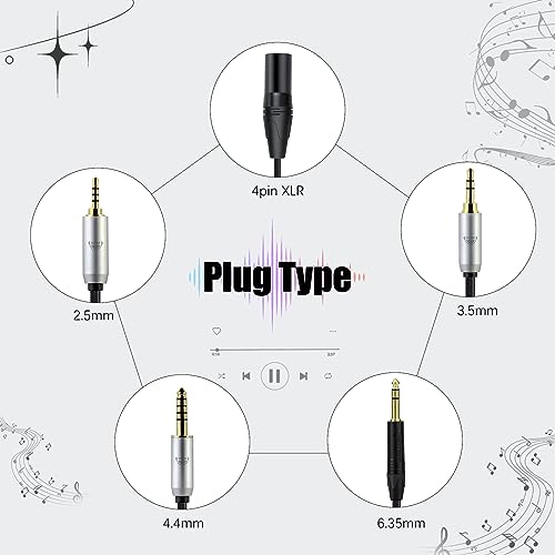 Cable para audífonos 4 PIN XLR de 2 m miniatura 2