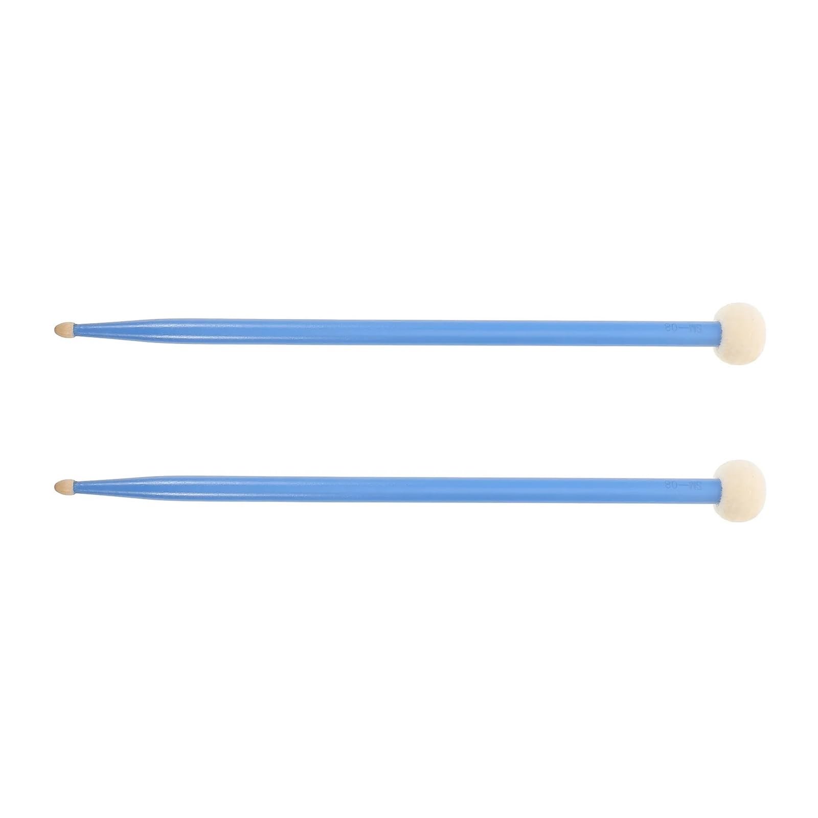1 Par De Mazos De Timbales De Fieltro De Doble Cabeza De Arce