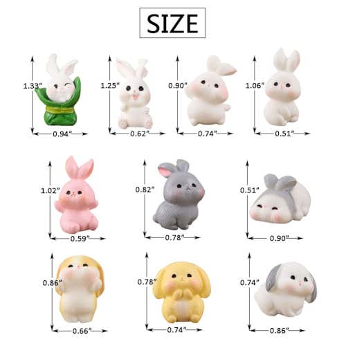 Imanes de Refrigerador Conejo de Resina Pack 10 miniatura 2