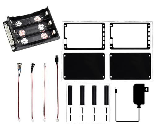 Uninterruptible power supply UPS module compatible with Raspberry Pi 5/4B/3B+/3B/2B, support charging and power output at the same time, 3S and 5V 5A output, adapting various