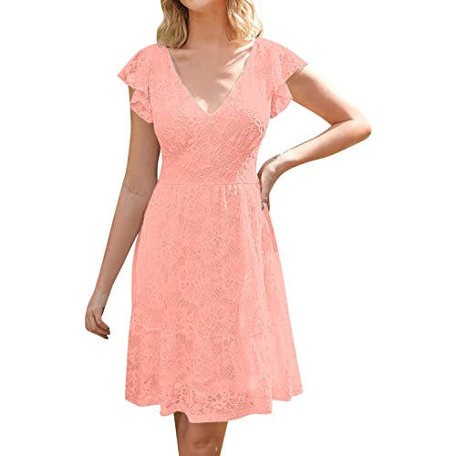 ZDDP weiße Sommerkleider Kleid Hochzeitsgast frühling Mutter Kleider...