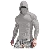 UPF 50+ Sun Protection Hoodies Mens UK Hooded Tops with Mask Long Sleeve Summer Coats Classic Casual Fit Hooded Tops Printed Designer Hoodie Breathable Sun Outwear Outdoor Gym Clothes