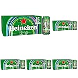 Heineken Premium Lager Beer, 15 x 440ml (Pack of 5)