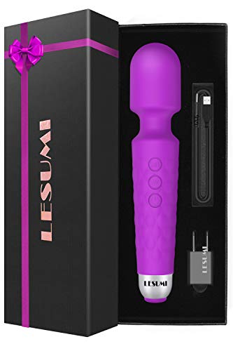 LESUMI Upgraded Personal Wand Massager with Memory - Premium with 8 Speeds 20